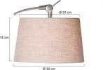 2dekans | Steinhauer - Lampenkap - Rond 30 cm - Grijs -, Ophalen of Verzenden, Nieuw