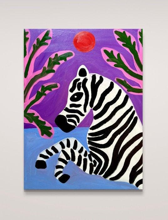 Aurora Camaiani - A new summer, Antiquités & Art, Art | Peinture | Moderne