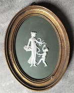 Italië - Dienstmedaillon - Paar ovale medaillons van