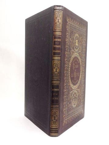 Jules Verne - Autour de la lune [très rare cartonnage, Antiek en Kunst