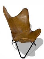 Fauteuil - chaise papillon - Cuir, Métal - Chaise papillon -