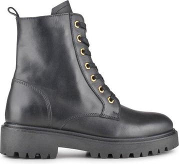 PS Poelman Leta Dames Leren Enkellaarzen met Veters en Ri..., Kleding | Dames, Verzenden, Nieuw