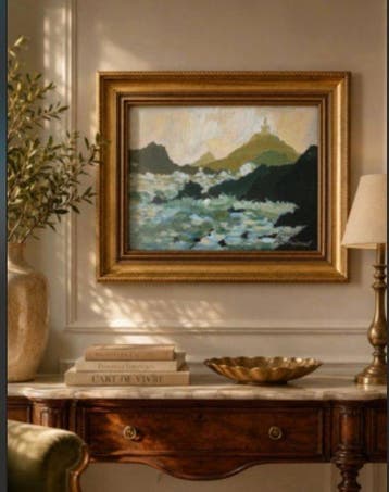 Perdriaud - Ecole Bretonne XXème siècle - Paysage Marin en, Antiek en Kunst