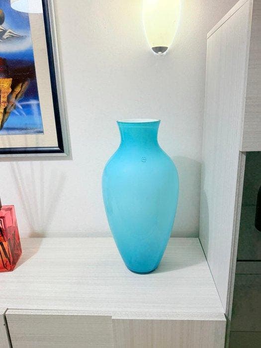Murano.com - Carlo Nason - Vaas - Santorini - Muranoglas -, Antiek en Kunst, Antiek | Glaswerk en Kristal