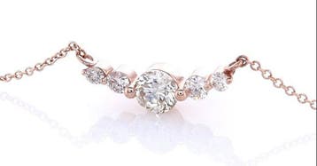 Zonder minimumprijs - Ketting met hanger - 14 karaat