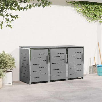 vidaXL Containerombouw Roestvrij staal Grijs, Verzenden