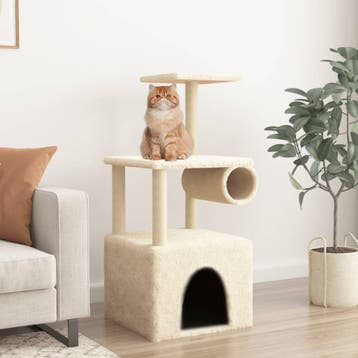 vidaXL Kattenmeubel met sisal krabpalen 109,5 cm, Verzenden