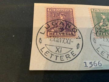 Zwitserland 1917 - Beelden van klederdracht - Pro JUVENTUTE, Gestempeld