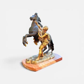 Escuela Francesa (s. XIX) - sculptuur, Cheval de Marly - 30