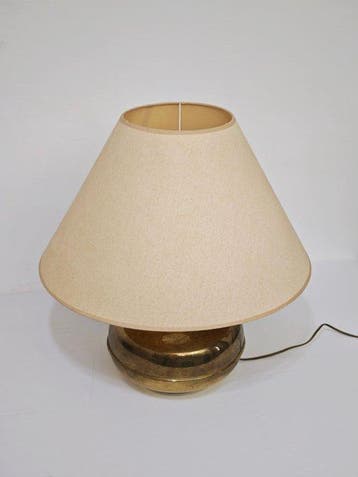 Tafellamp - Verguld messing - Design Italia 1970