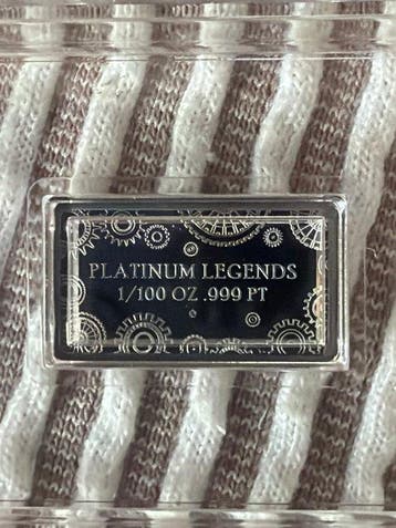 Monde. Platin Bar Swan, 1/100 oz (.999) (Sans prix de