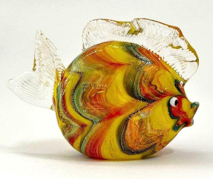 Design Italia Anni 60 - sculptuur,  Pesce Tropicale  -, Antiquités & Art, Antiquités | Verre & Cristal
