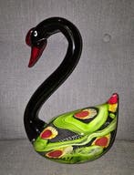 Sculpture, Sculptuur van een zwaan - 34.5 cm - Verre