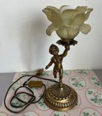 Lampe de table de chevet - Bronze - Lampe Chérubin en bronze