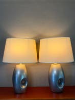 Massive - Lampe de table - Céramique, Textile - Deux lampes, Antiquités & Art