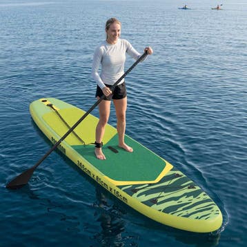 vidaXL Opblaasbaar Stand Up Paddle Board POSEIDON 366 x 81 x, Sports nautiques & Bateaux, Verzenden