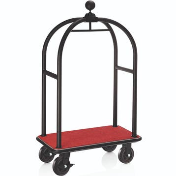 Bagagetrolley | DRIFT | RVS | Zwart/Rood | Wielen (Geremd), Verzenden, Nieuw in verpakking