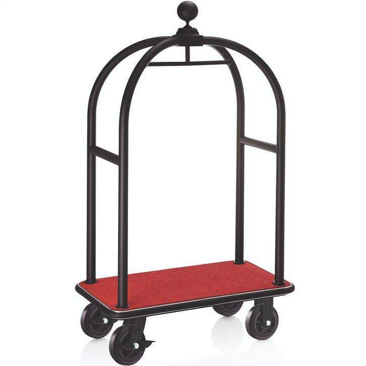 Bagagetrolley | DRIFT | RVS | Zwart/Rood | Wielen (Geremd), Articles professionnels, Horeca | Équipement de cuisine, Envoi