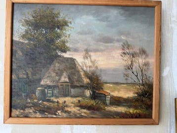 Paul van der Ven (1892-1972) - Boerderij landschap