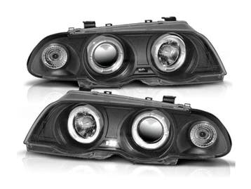 Angel Eyes koplamp units Black geschikt voor BMW E46, Verzenden