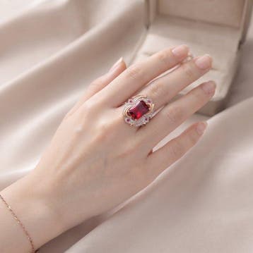 Sans prix de réserve - Bague - 9 carats Argent, Or rose