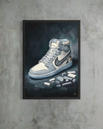 SDIMART - Nike Air Jordan 1 High Dior Lego Art Bricks, Kinderen en Baby's, Nieuw