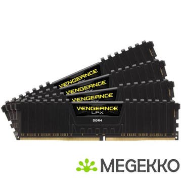 Corsair DDR4 Vengeance LPX 4x8GB 2666 C16 Black, Computers en Software, Verzenden, Nieuw