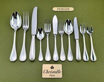 Christofle - Tafelservies voor 6 (70) - Parels - Verzilverd