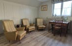 Fauteuil - Eik, Synthetisch leder - Vintage set drie