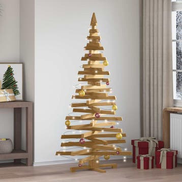 vidaXL Houten kerstboom KOTKA 180 cm Massief grenenhout, Verzenden, Nieuw