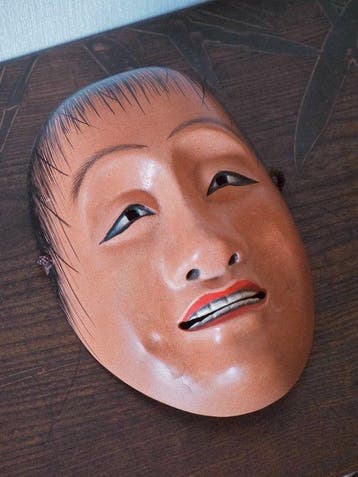 Decoratief ornament - Japanse Noh-maske – Shj (), met de