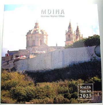 5,88 Euro,munten set 1 Cent-2 Euro + 2 Euroged 2025 Malta..., Postzegels en Munten, Munten | Europa | Euromunten, Verzenden, België