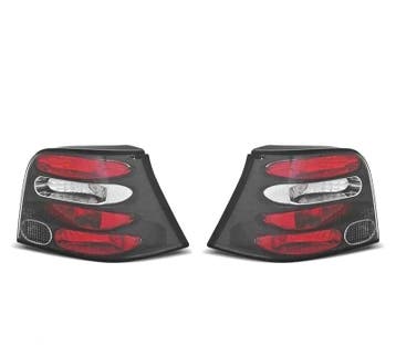 FEUX ARRIÈRE POUR VOLKSWAGEN VW GOLF 4 97-03 FOND NOIR LEX, Verzenden