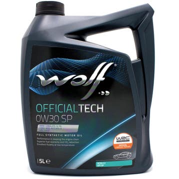 Wolf Officialtech 0W30 SP Motorolie 5 Liter, Verzenden