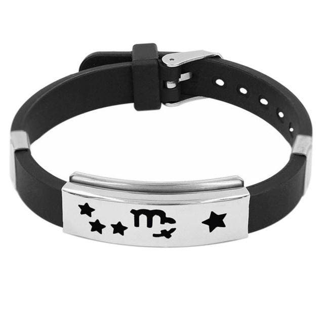 Fako Bijoux - Armband - RVS Siliconen - Sterrenbeeld - Maagd, Handtassen en Accessoires, Armbanden, Verzenden