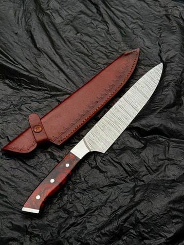 Keukenmes - Japans mes. Handgemaakt keukenmes voor chef.
