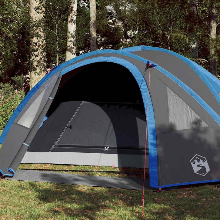 vidaXL Koepeltent 4-persoons waterdicht blauw, Caravans en Kamperen, Tenten, Nieuw, Verzenden