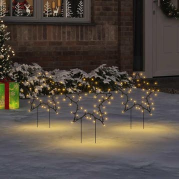 vidaXL Kerstverlichting ster 3 st met grondpinnen 50 LEDs, Diversen, Verzenden, Nieuw