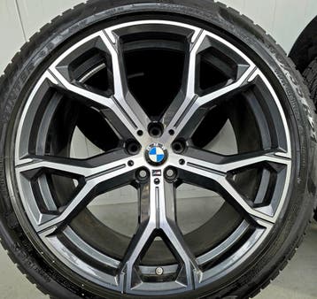 BMW X5 X6 G05 G06 741M 21 inch velgen winterbanden breedset, Autos : Pièces & Accessoires, Verzenden, Banden en Velgen