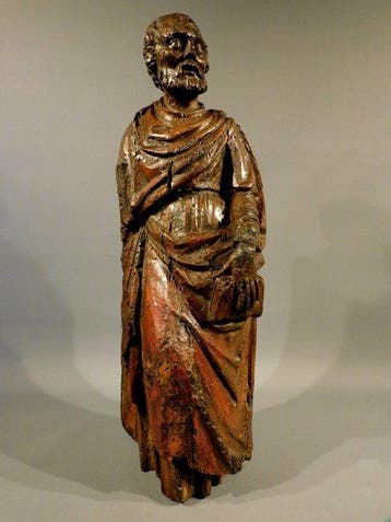 sculptuur, Heilige - Apostel - 16e eeuw - 54 cm - Walnoot