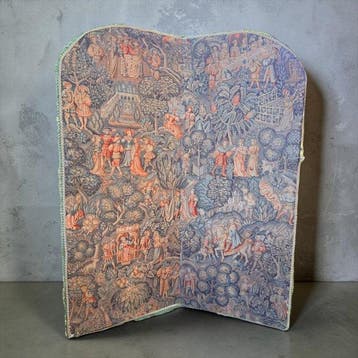 Kamerscherm - Hout, Textiel - Milflores Middeleeuws