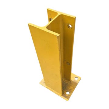 Stellingbescherming stutbalk 40cm hoog geel gebruikt, Ophalen of Verzenden
