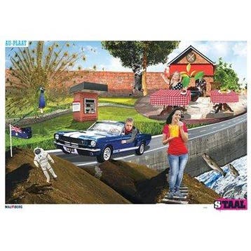 STaal posters Ei- en Au-Wandkaart (set van 2), Verzenden