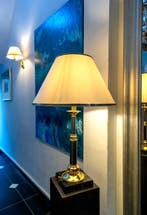 Massive - Lampe de table - Marbre, Laiton - 2 appliques