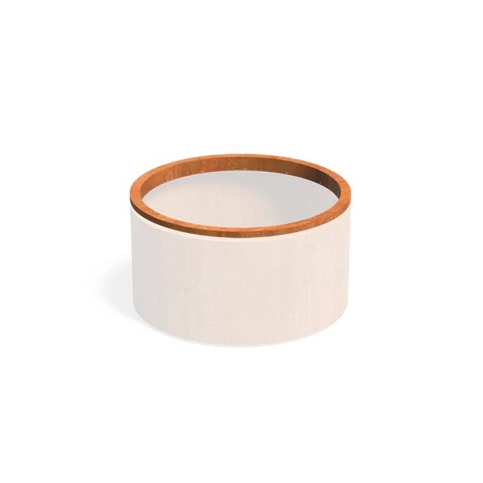 In-Lite Ready opzetrand - Cortenstaal - Ø120x8,9cm, Tuin en Terras, Bloembakken en Plantenbakken, Minder dan 30 cm, 100 cm of meer
