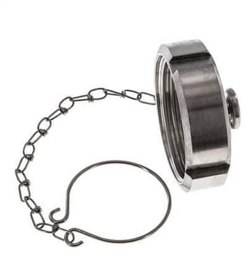Écrou borgne Rd58 X 1/6 DN 32 Acier inoxydable 1.4404 NBR, Verzenden, Nieuw