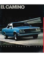 1987 CHEVROLET EL CAMINO BROCHURE ENGELS, Nieuw