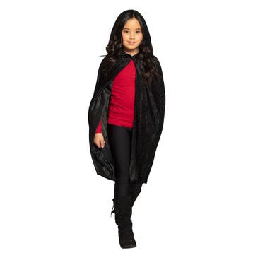 Halloween Cape Kind Zwart 1,15m, Verzenden