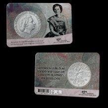 Pays-Bas. Numismatische coincard met zilveren rijksdaalder, Postzegels en Munten