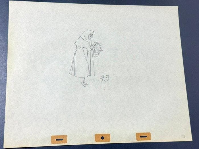 Walt Disney - Doornroosje Animatie Tekening - Sleeping, Collections, Disney